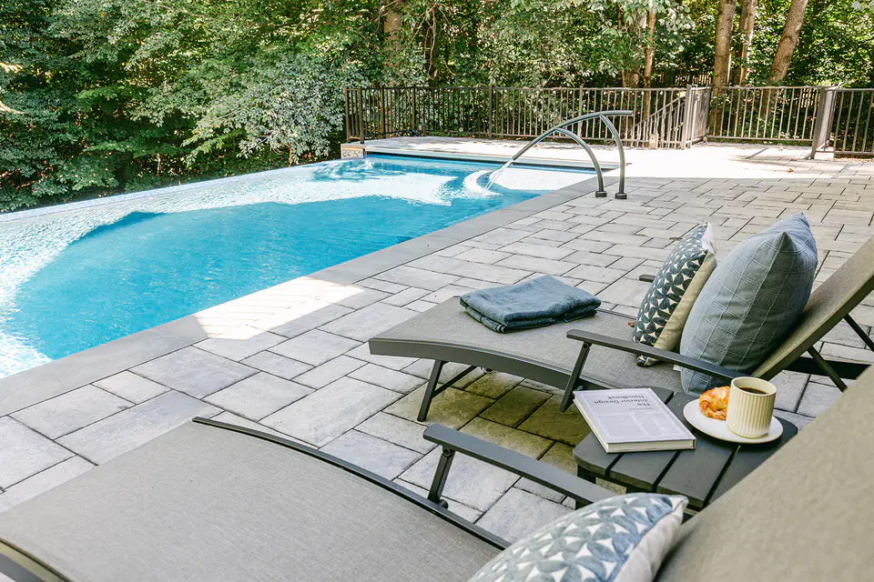 pool chairs by luxury pool