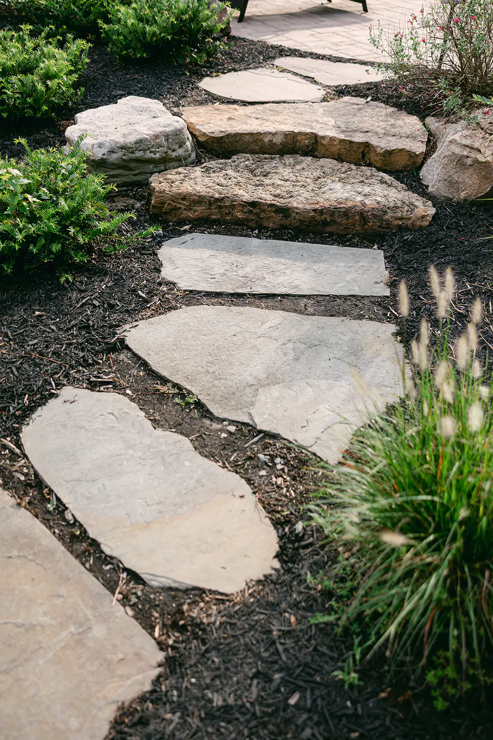 natural stone pathway