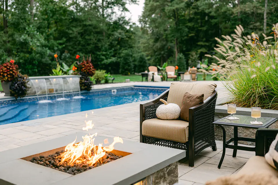 firepit pool outdoors virginia