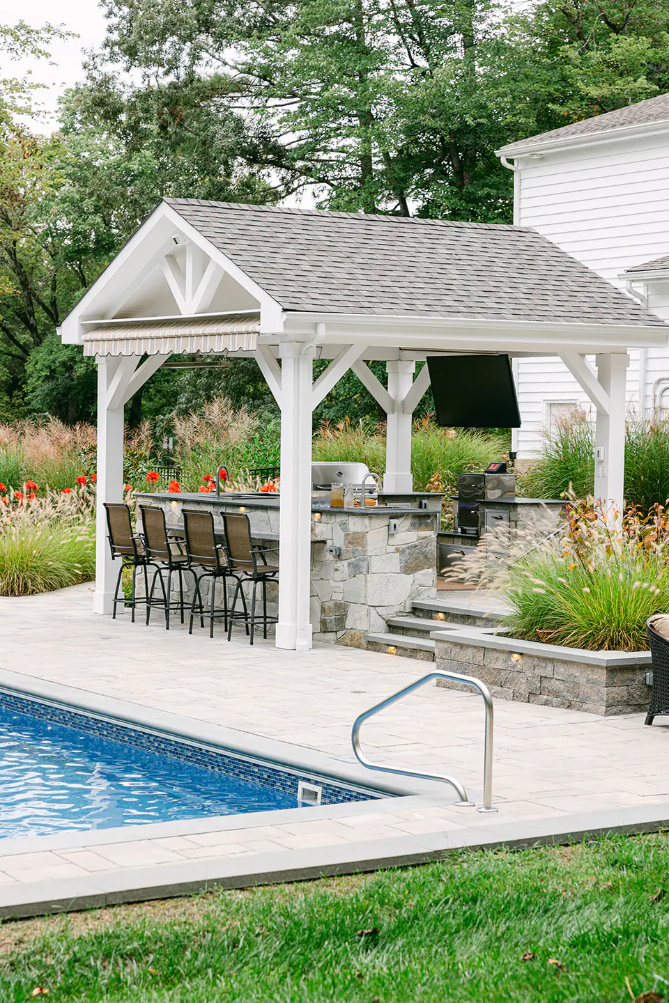 pavilion by outdoor pool